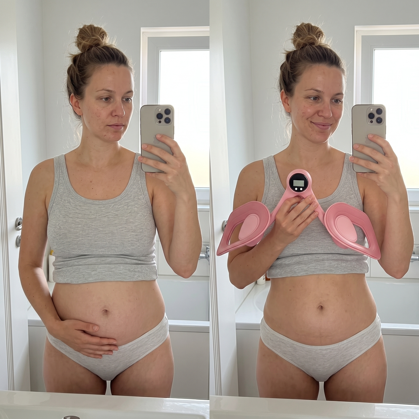 PelviLift Vorher/Nachher – Melanie, 33, nach der Schwangerschaft