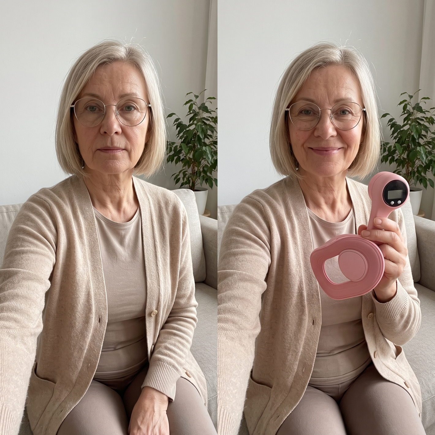 PelviLift Vorher/Nachher – Beatrice, 58, Wechseljahre
