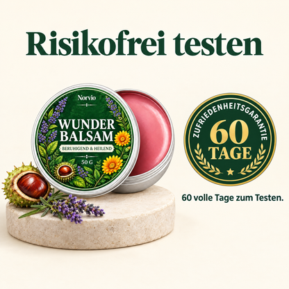 Norvio Wunderbalsam: 60 Tage Zufriedenheitsgarantie
